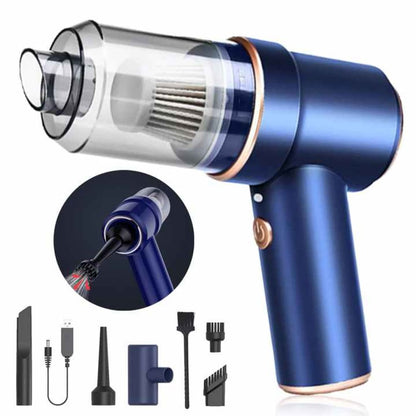 Aspiradora de Mano Inalámbrica de Alta Potencia – Portátil, Recargable y Ideal para Auto, Hogar y Pelo de Mascotas